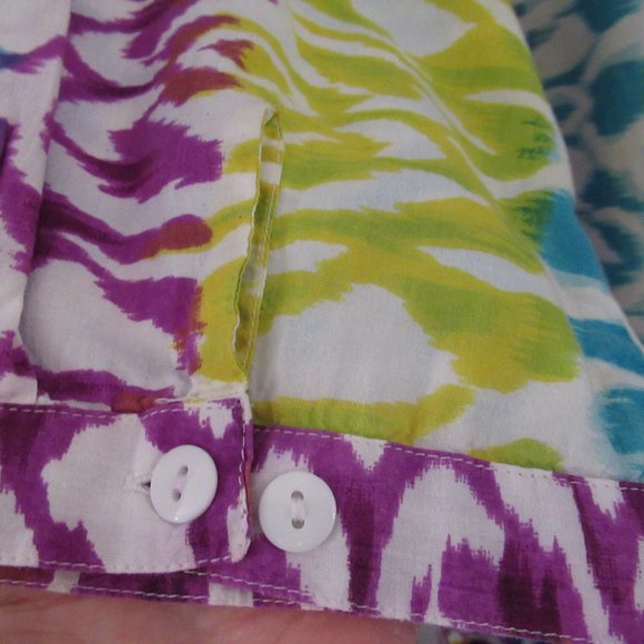 Ulla Popken Multi Coloured V Neck Tunic size 16/18 - Picture 3 of 9